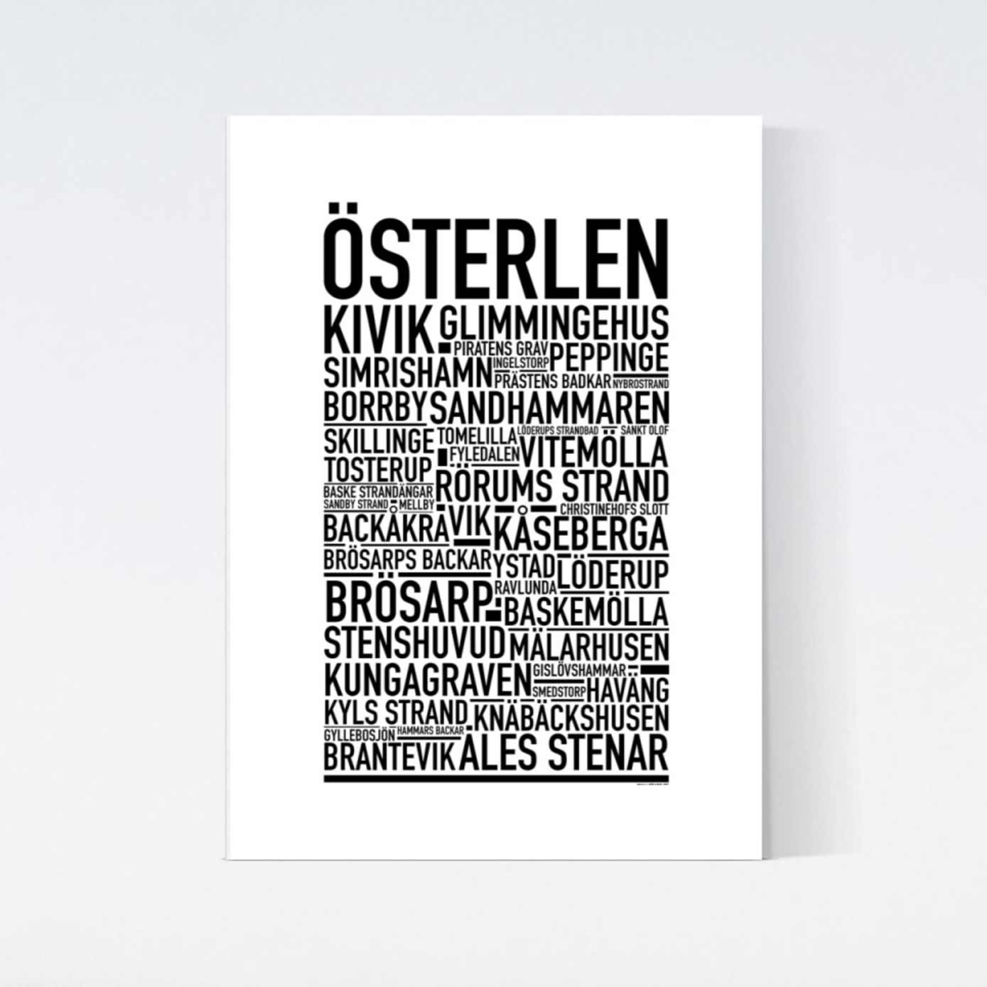 Österlen Text Poster
