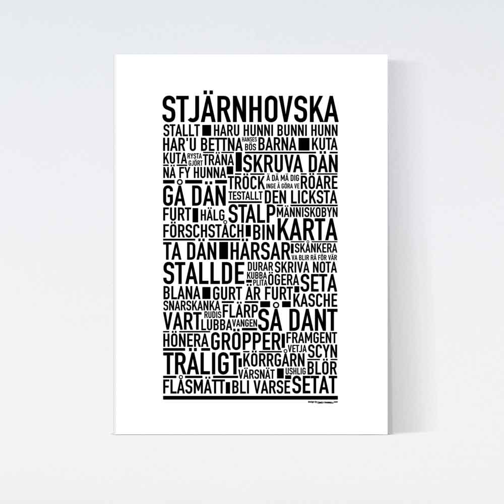 Stjärnhovska Dialekt Text Poster