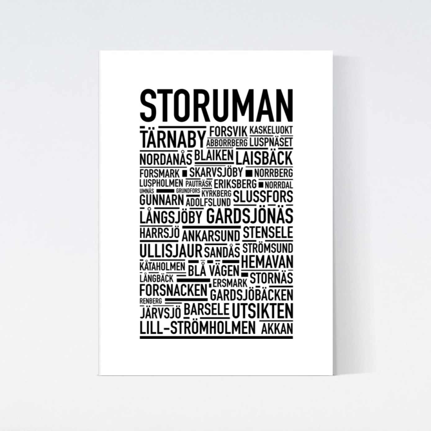 Storuman Text Poster