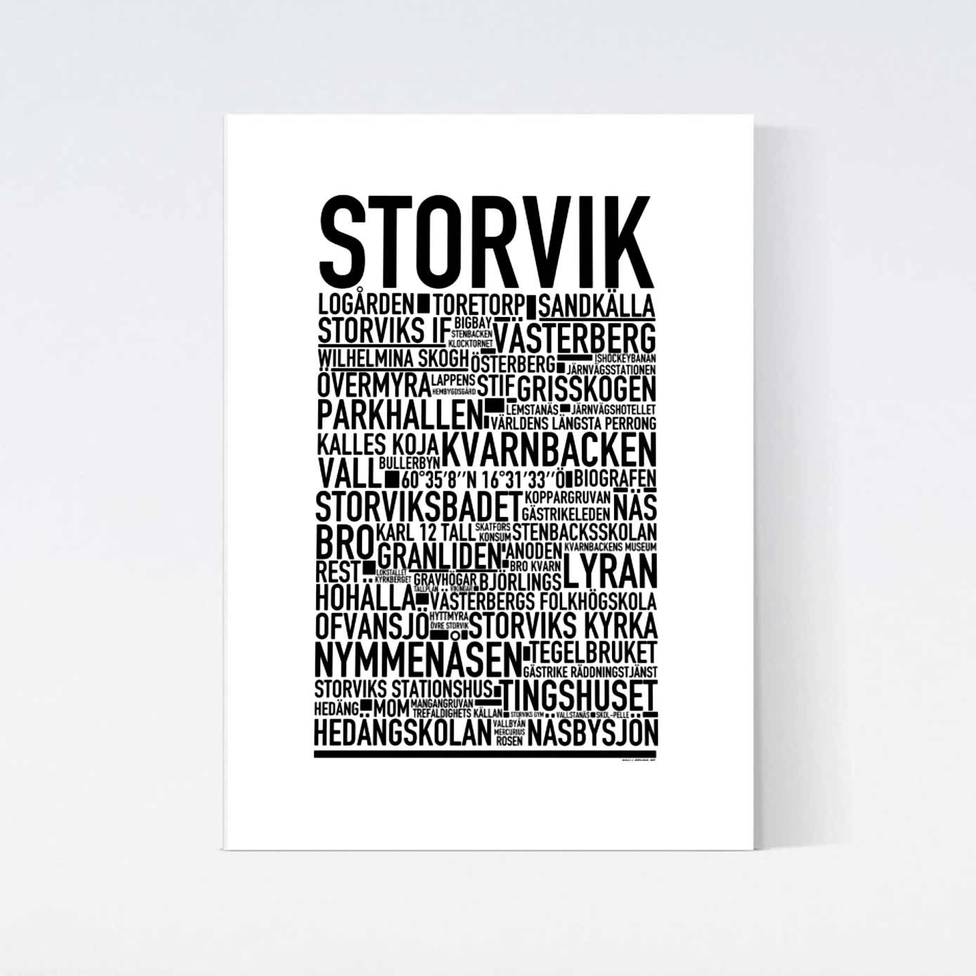 Storvik Text Poster