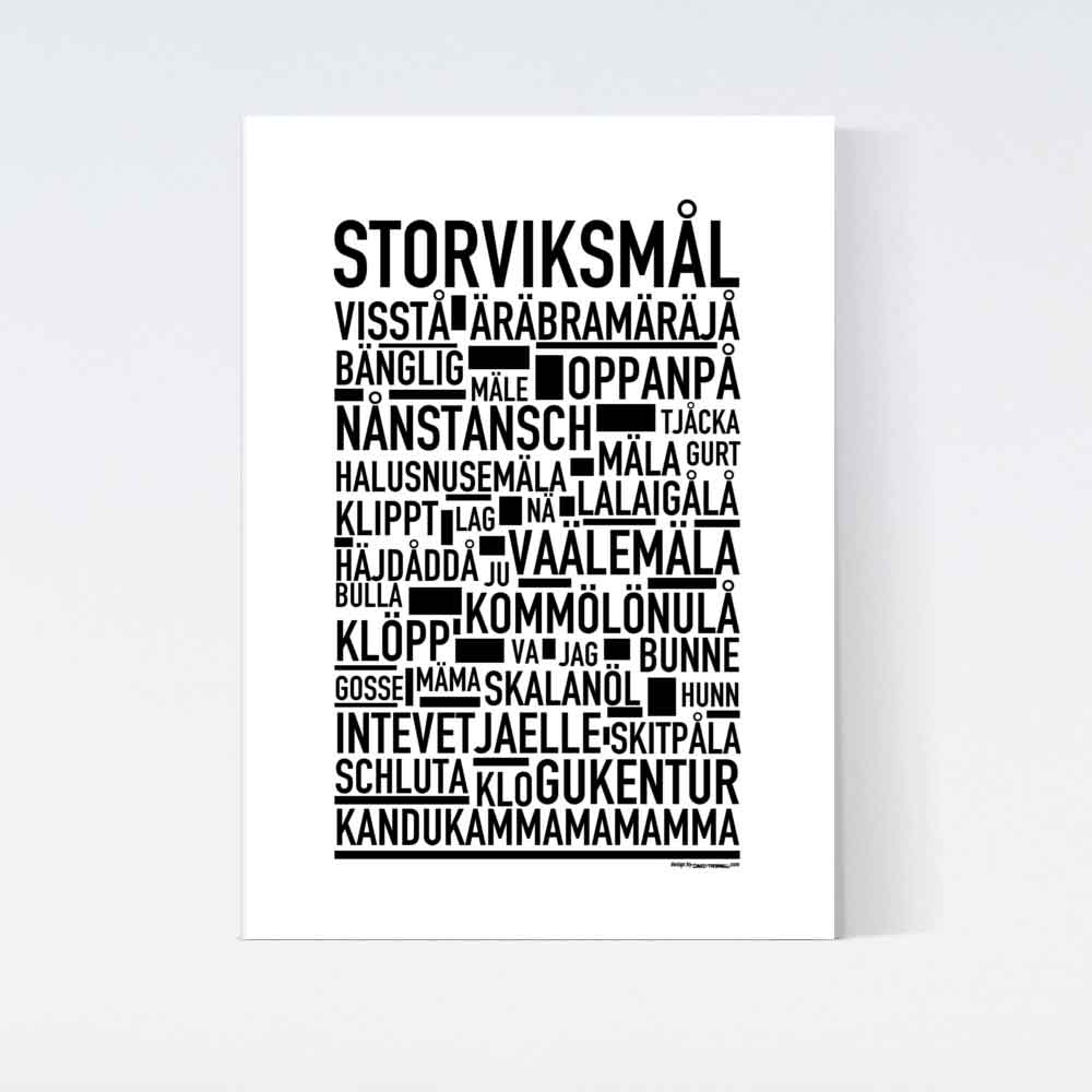 Storviksmål Dialekt Text Poster