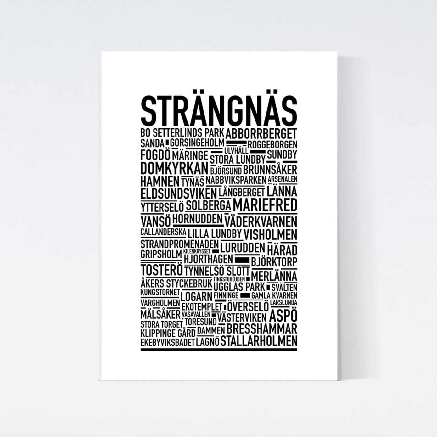Strängnäs Text Poster