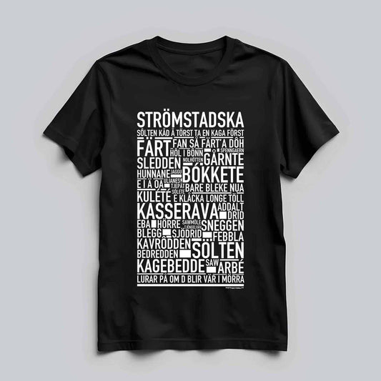 Strömstadska Dialekt Text T-shirt