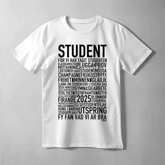 Student 2025 Text T-shirt