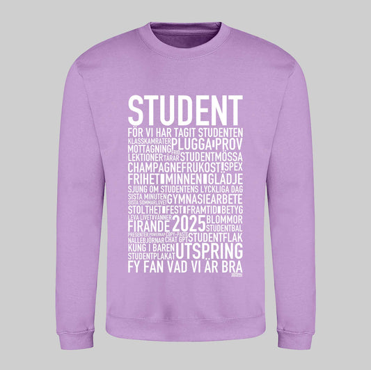 Student 2025 Text Sweatshirt