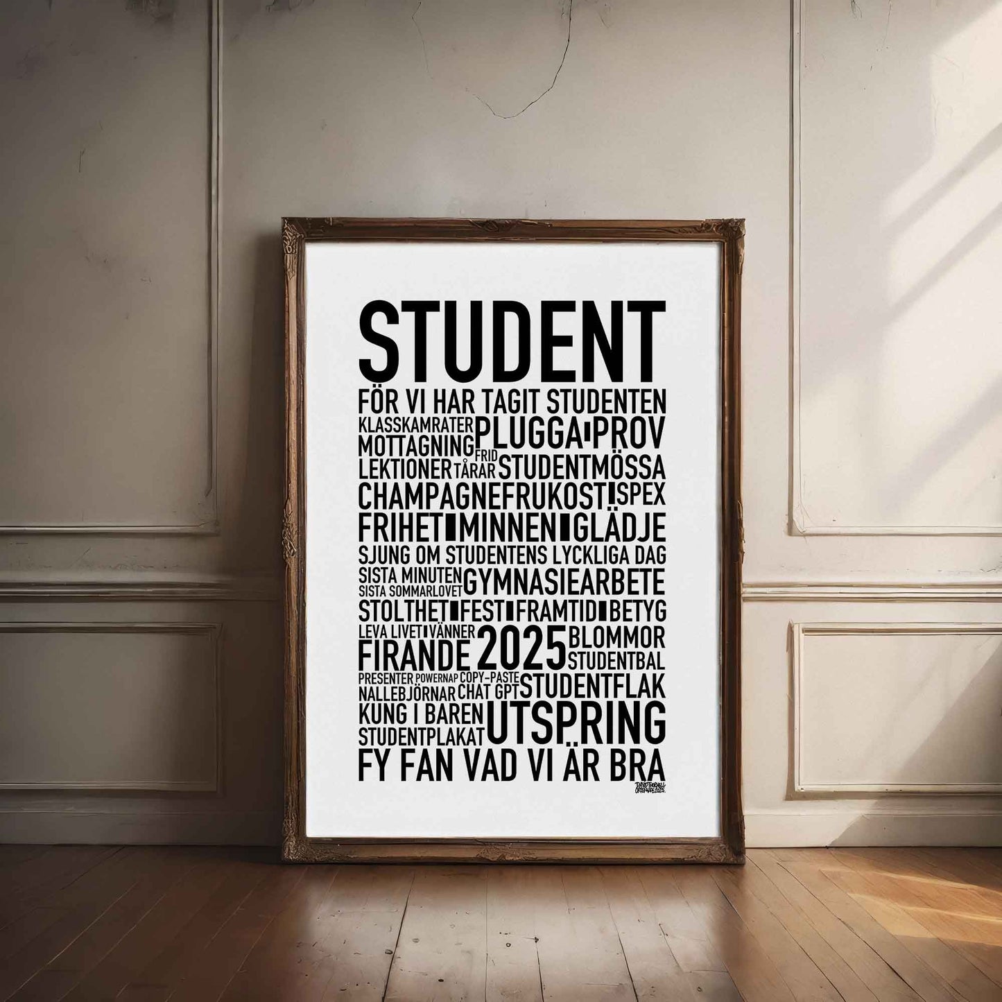 Student 2025 Text Poster