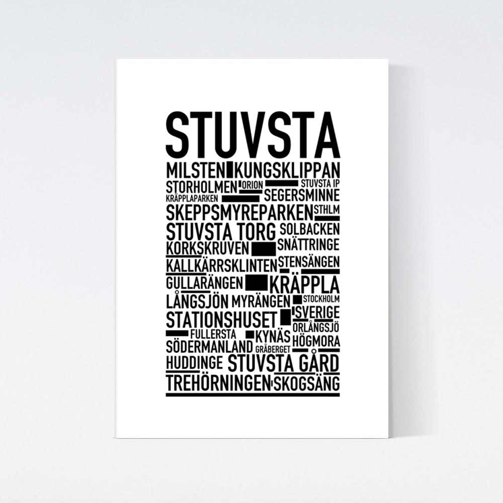 Stuvsta Text Poster