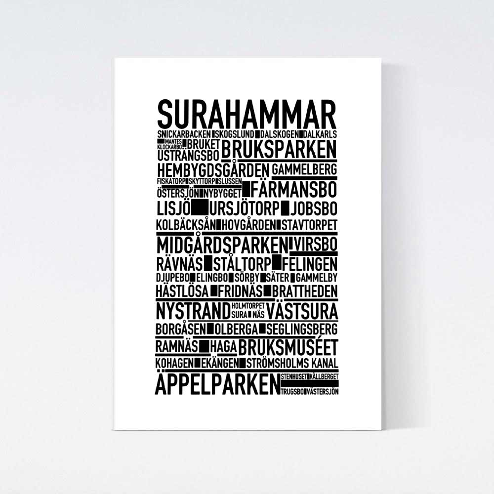Surahammar Text Poster