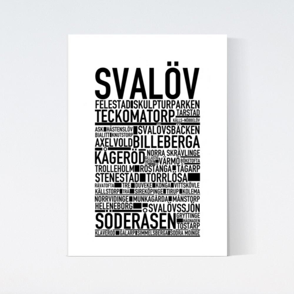 Svalöv Text Poster