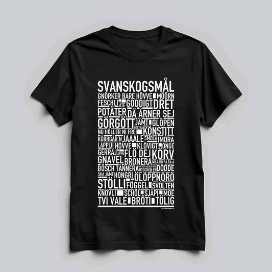 Svanskogsmål Dialekt Text T-shirt