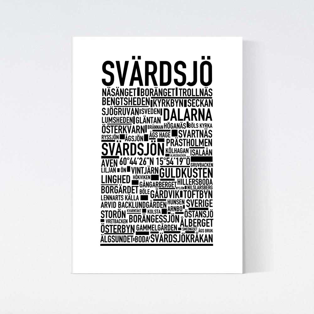 Svärdsjö Text Poster