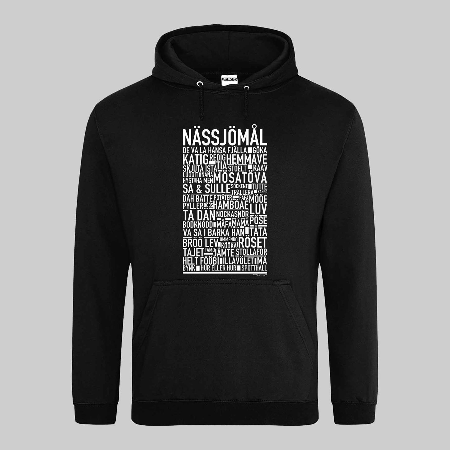 Nässjömål Dialekt Text Hoodie