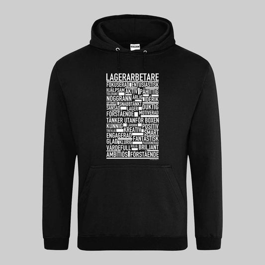 Lagerarbetare Text Hoodie