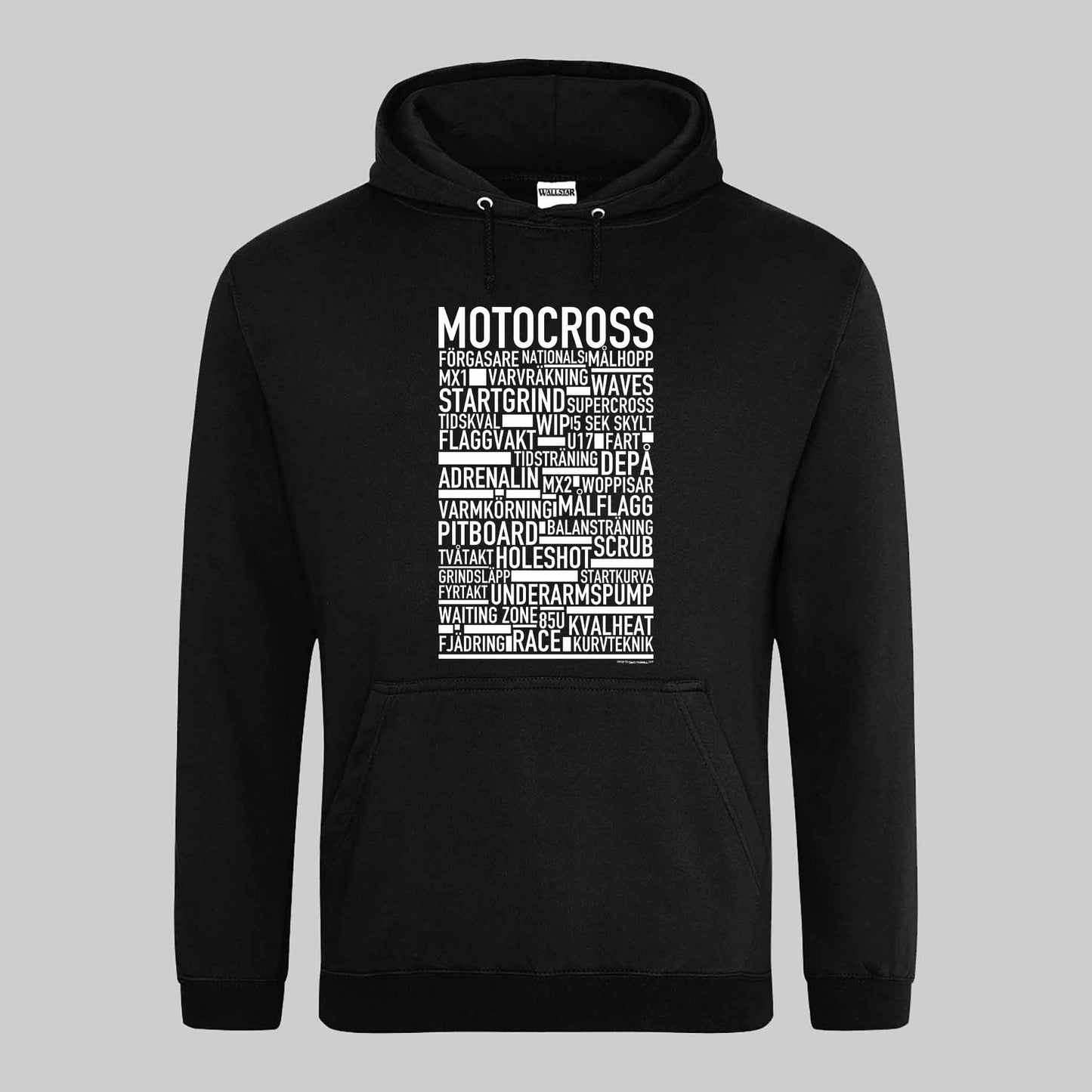 Motocross Text Hoodie