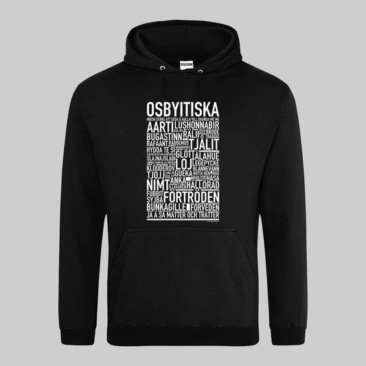 Osbyitiska Dialekt Text Hoodie
