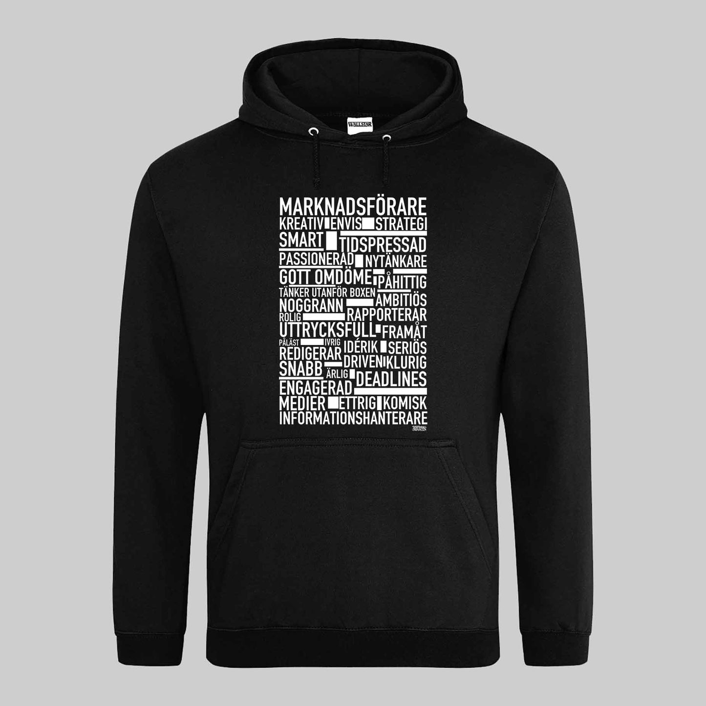 Marknadsförare Text Hoodie