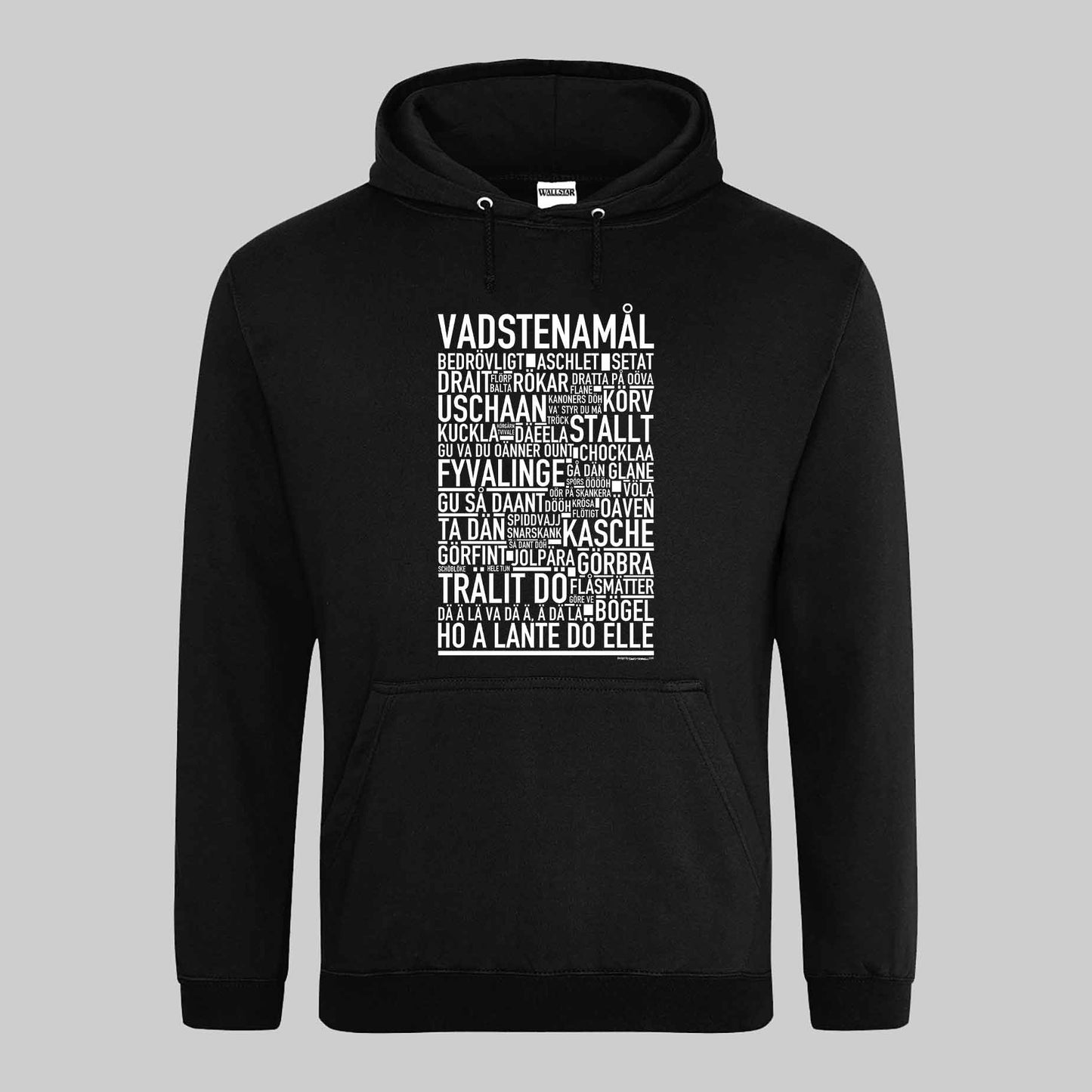 Vadstenamål Dialekt Text Hoodie