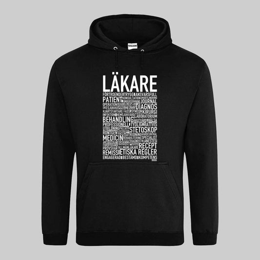 Läkare 2025 Text Hoodie