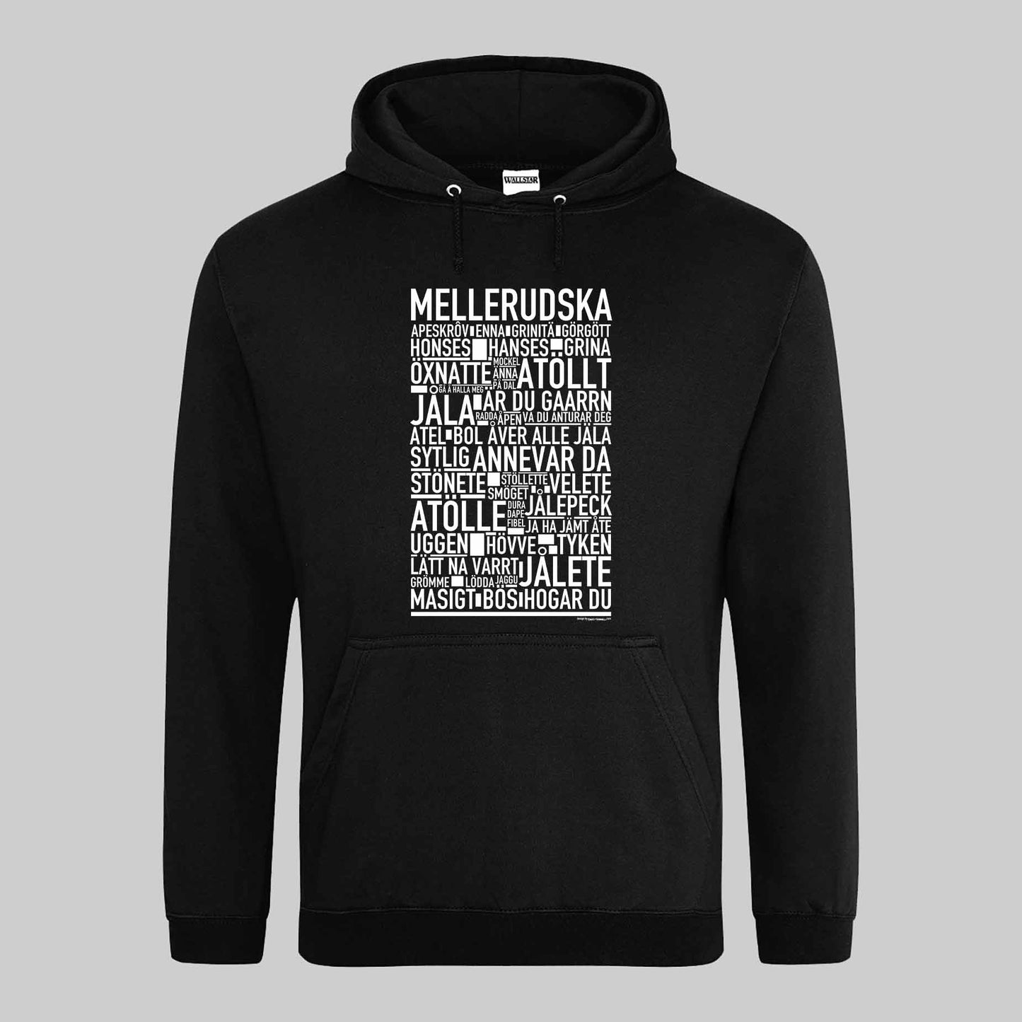 Mellerudska Dialekt Text Hoodie