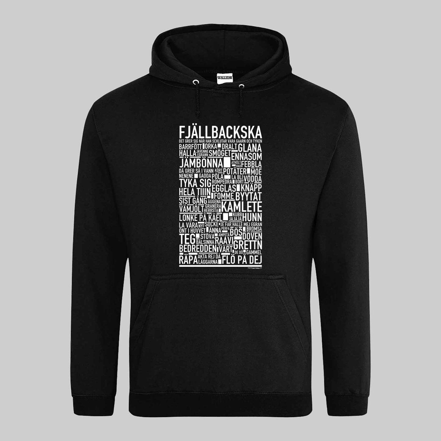 Fjällbackska Dialekt Text Hoodie