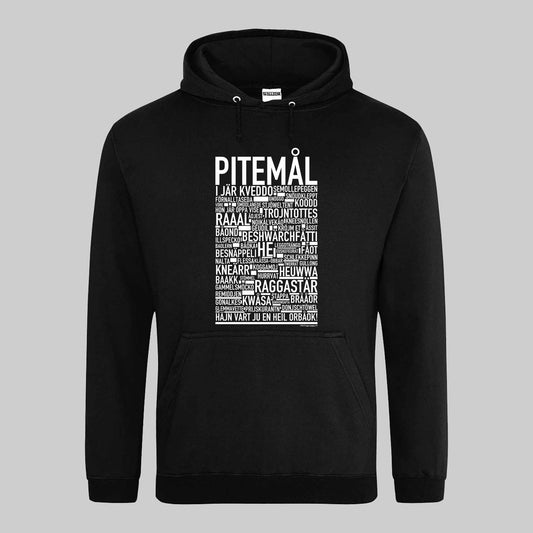 Pitemål Dialekt Text Hoodie