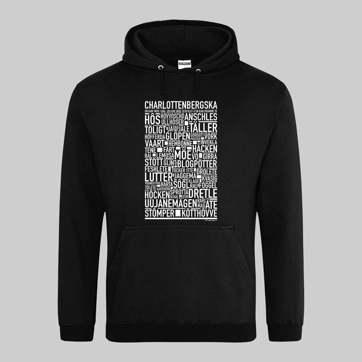 Charlottenbergska Dialekt Text Hoodie