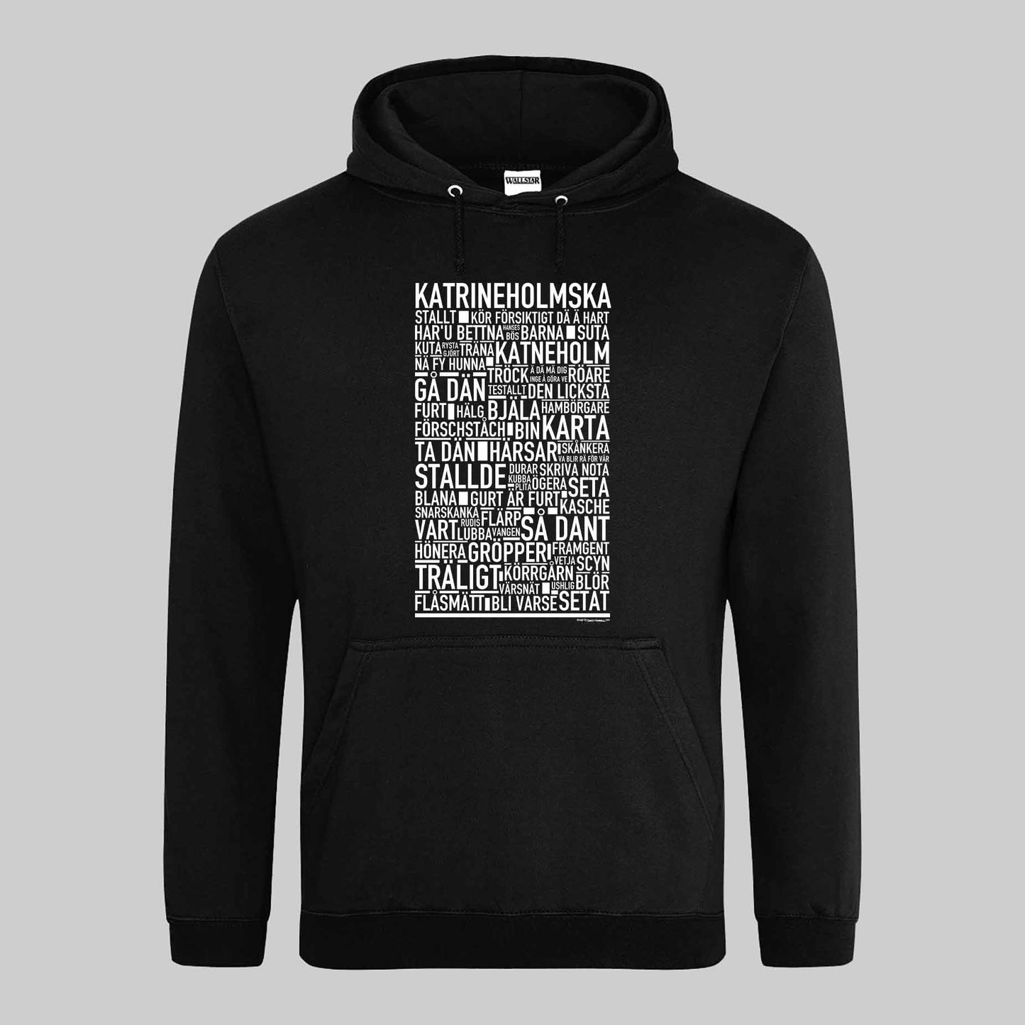 Katrineholmska Dialekt Text Hoodie