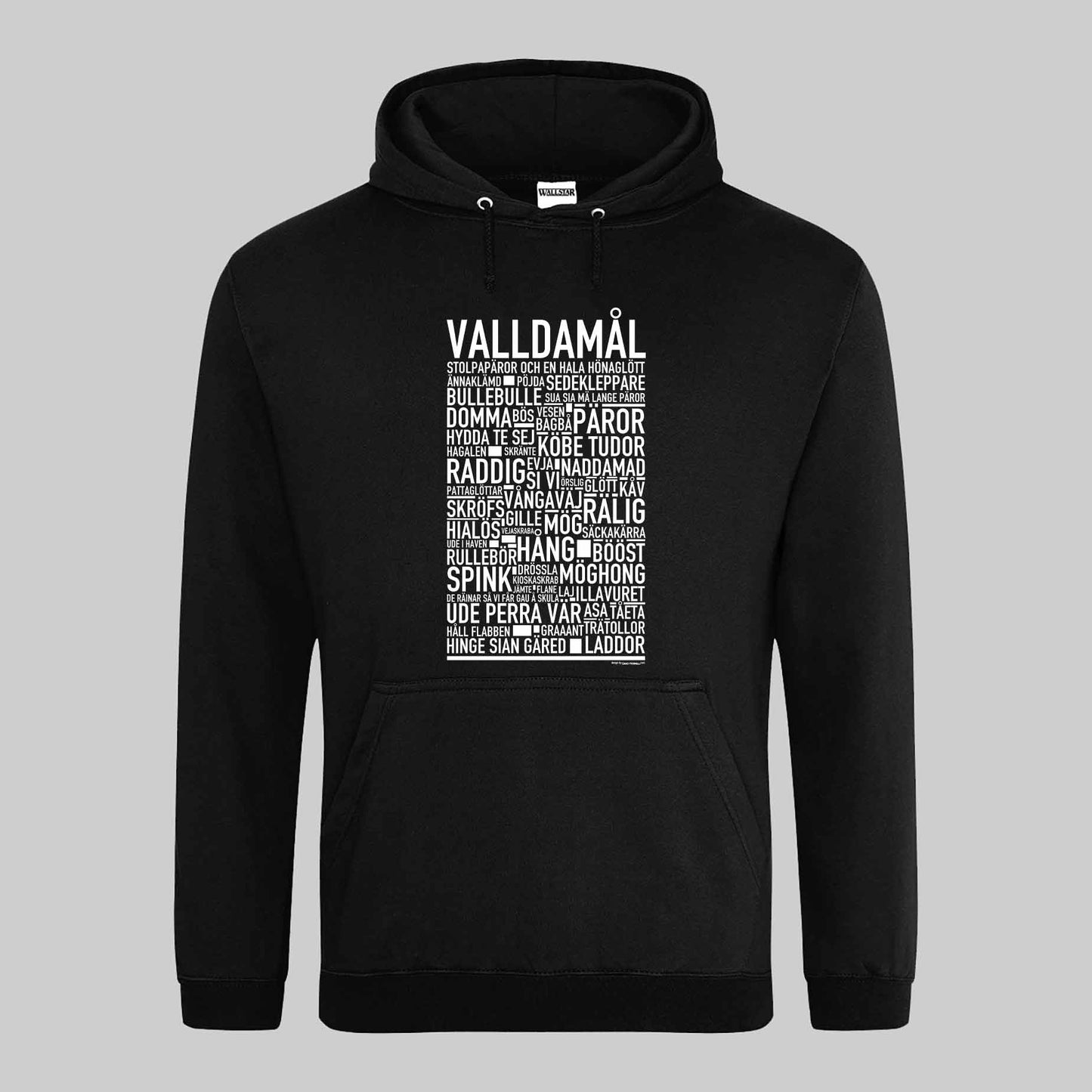 Valldamål Dialekt Text Hoodie