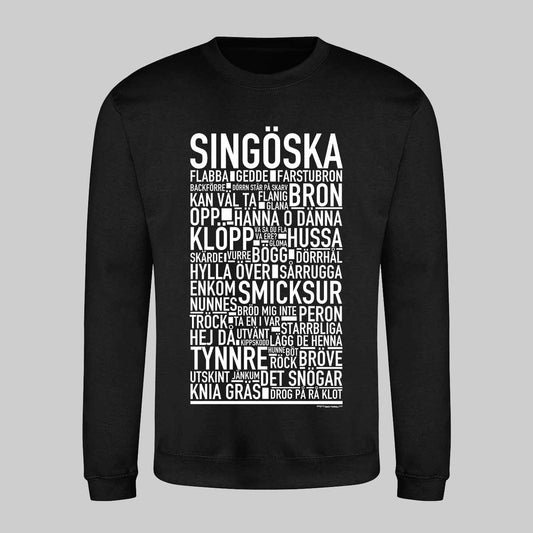 Singöska Dialekt Text Sweatshirt