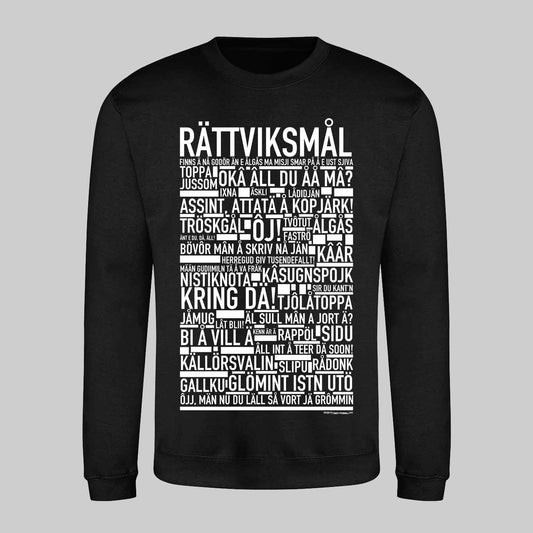 Rättviksmål Dialekt Text Sweatshirt