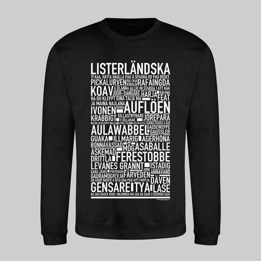 Listerländska Dialekt Text Sweatshirt