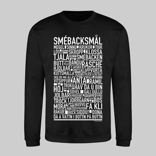 Smébacksmål Dialekt Text Sweatshirt