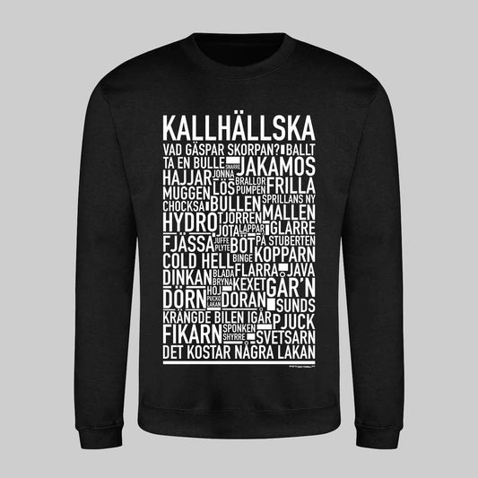 Kallhällska Dialekt Text Sweatshirt