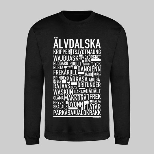 Älvdalska Dialekt Text Sweatshirt