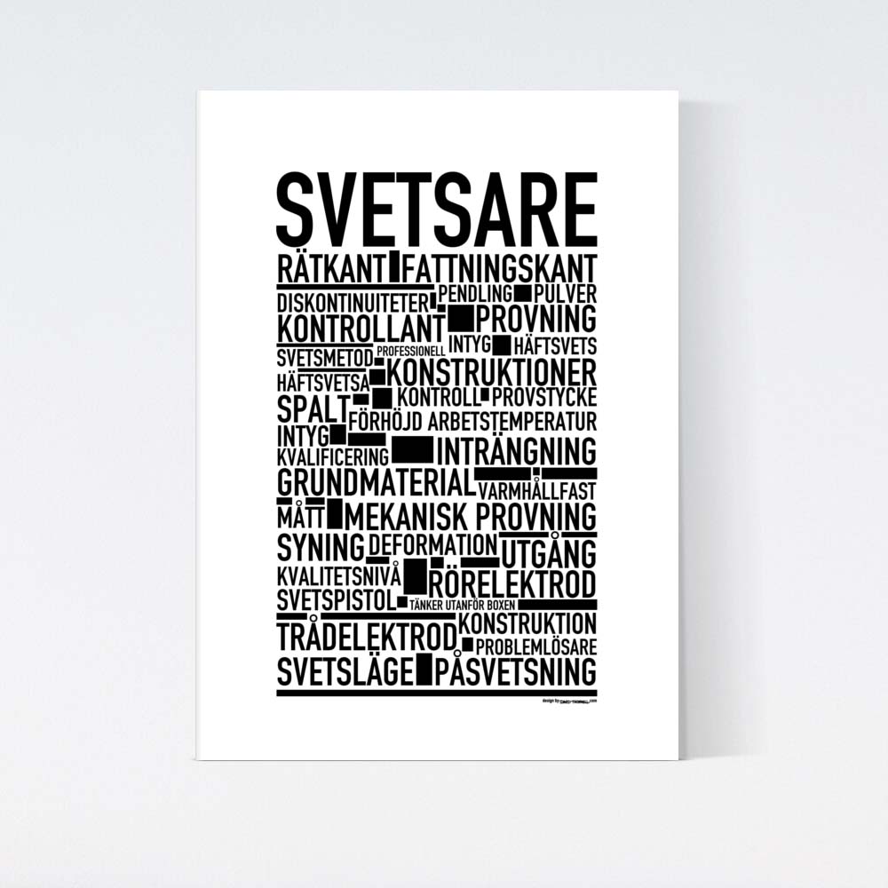 Svetsare Text Poster