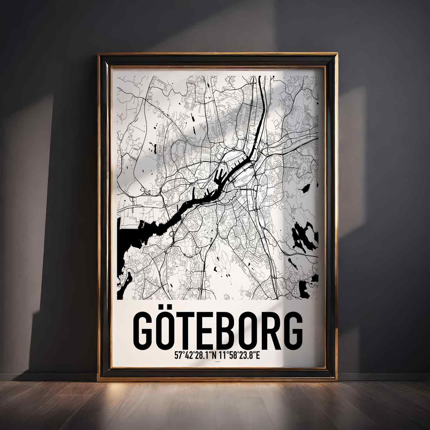 Göteborg Karta Poster