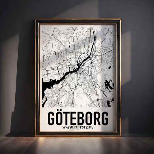 Göteborg Karta Poster