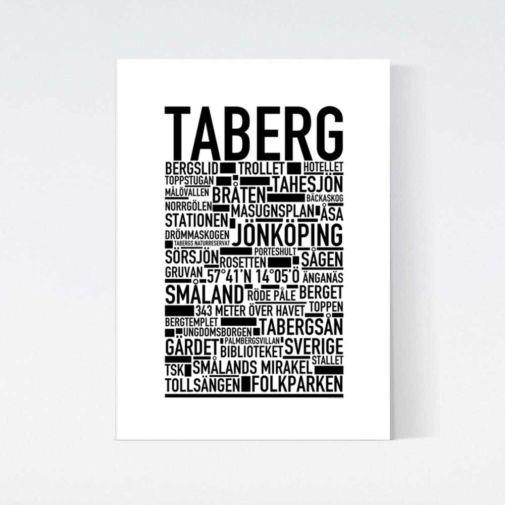 Taberg Text Poster