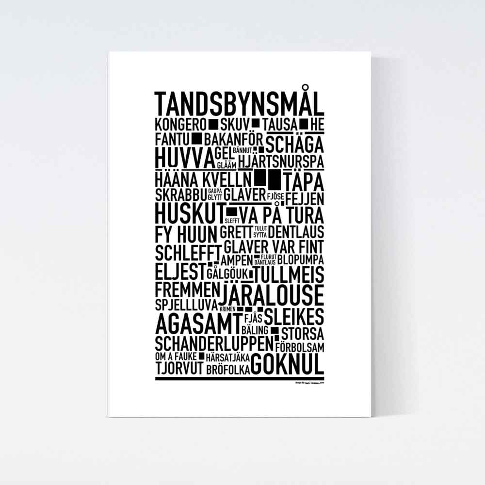 Tandsbynsmål Dialekt Text Poster