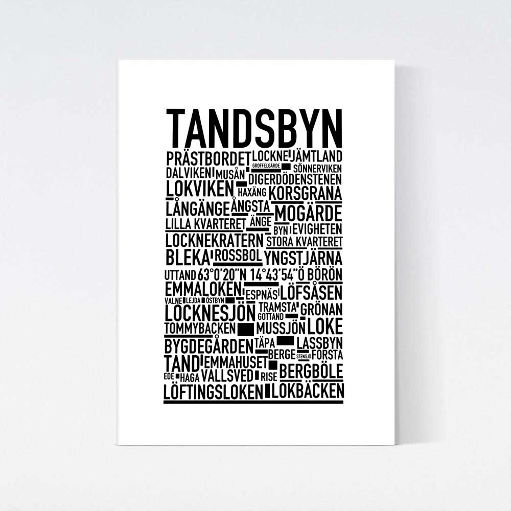 Tandsbyn Text Poster