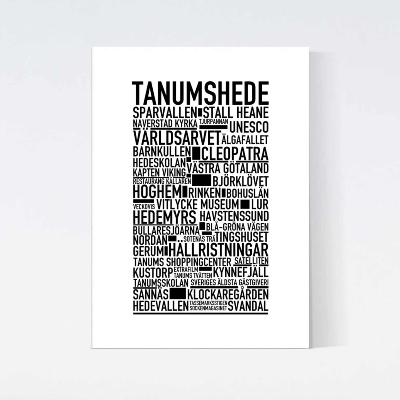 Tanumshede Text Poster