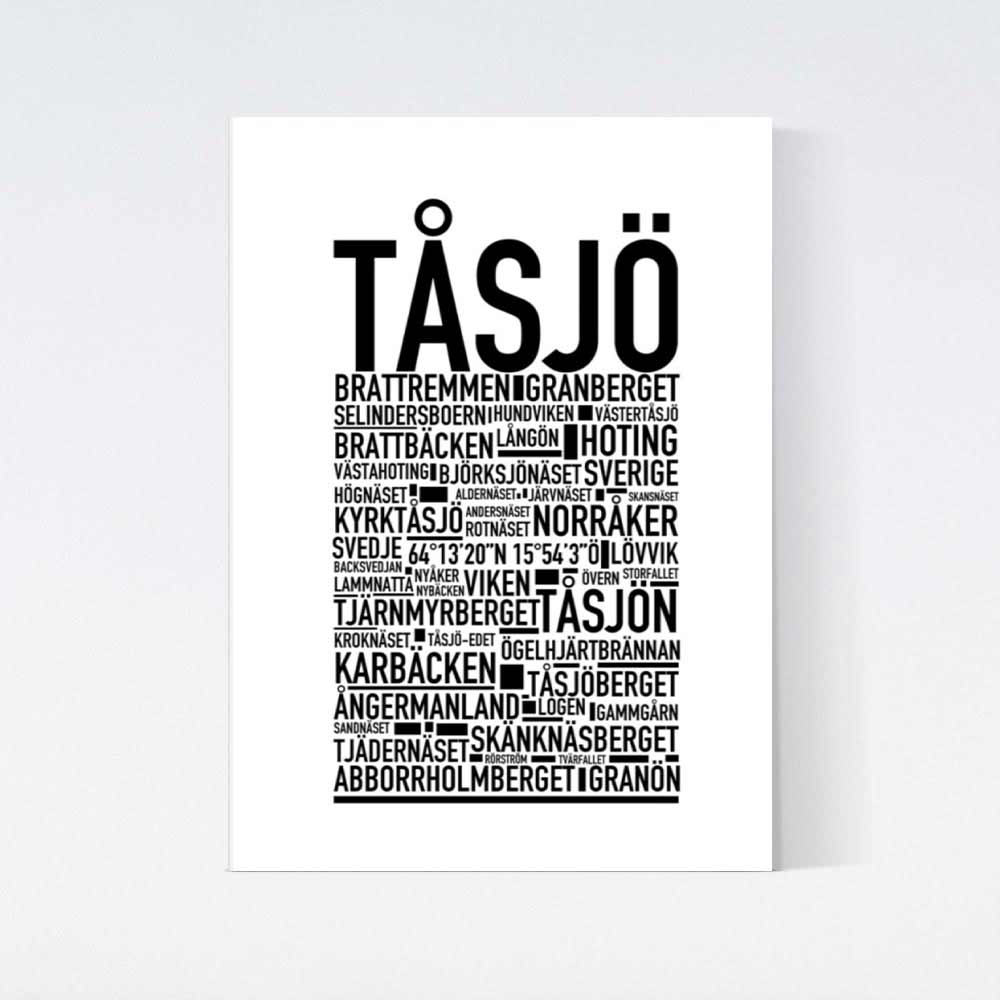 Tåsjö Text Poster