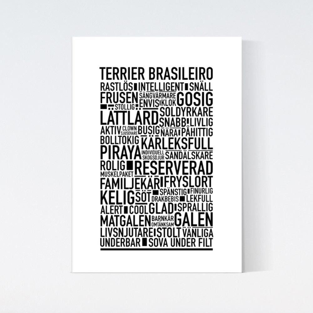 Terrier Brasileiro Text Poster