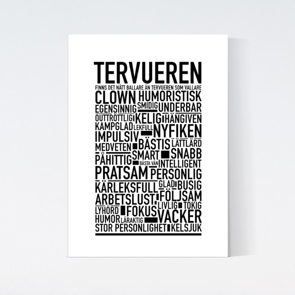 Tervueren Text Poster