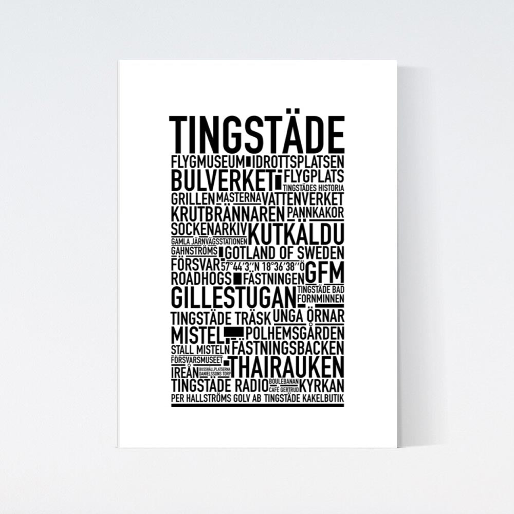 Tingstäde Text Poster