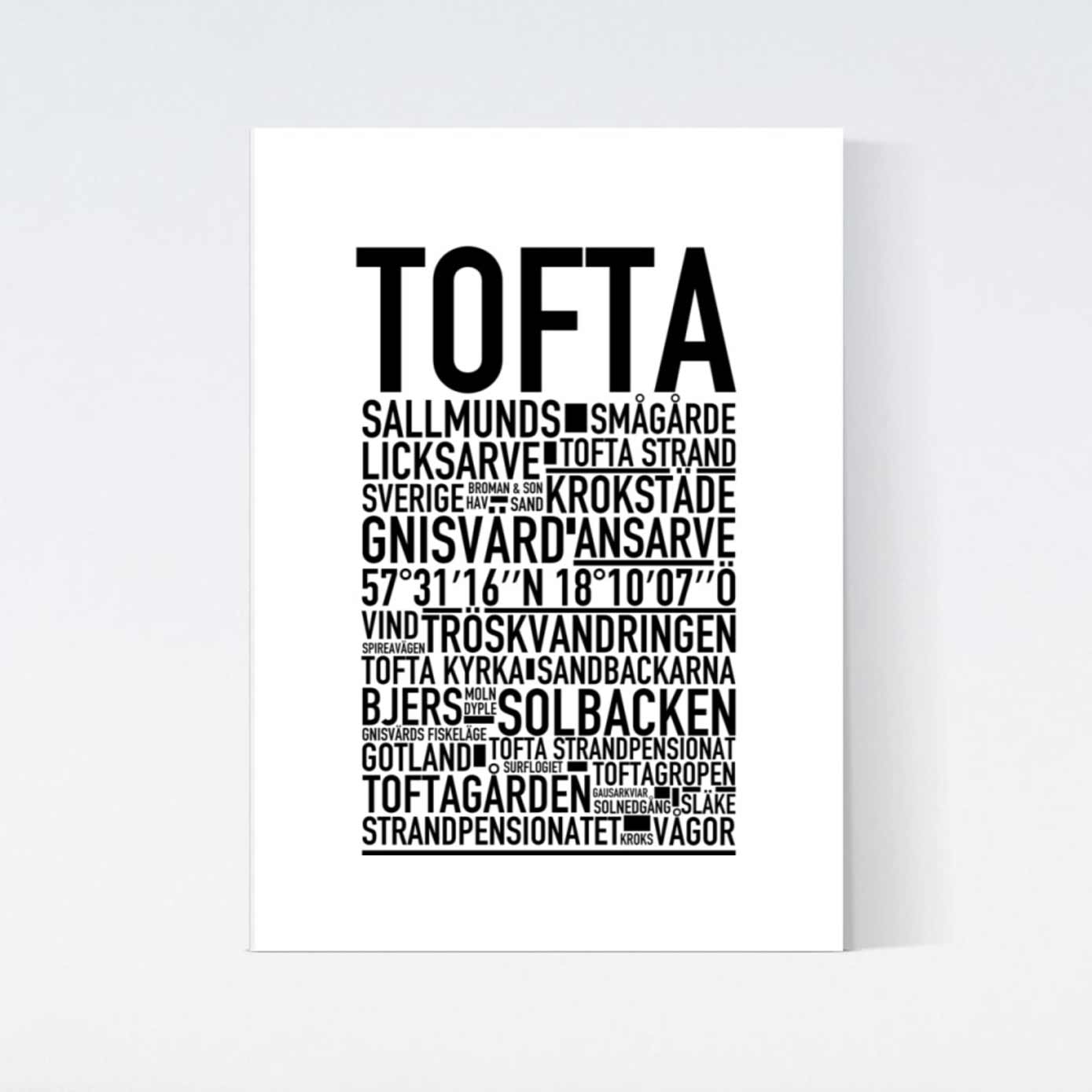 Tofta Text Poster