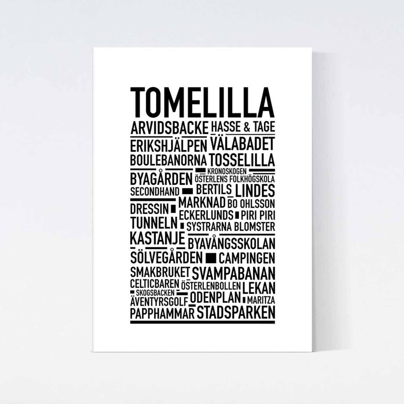 Tomelilla Text Poster