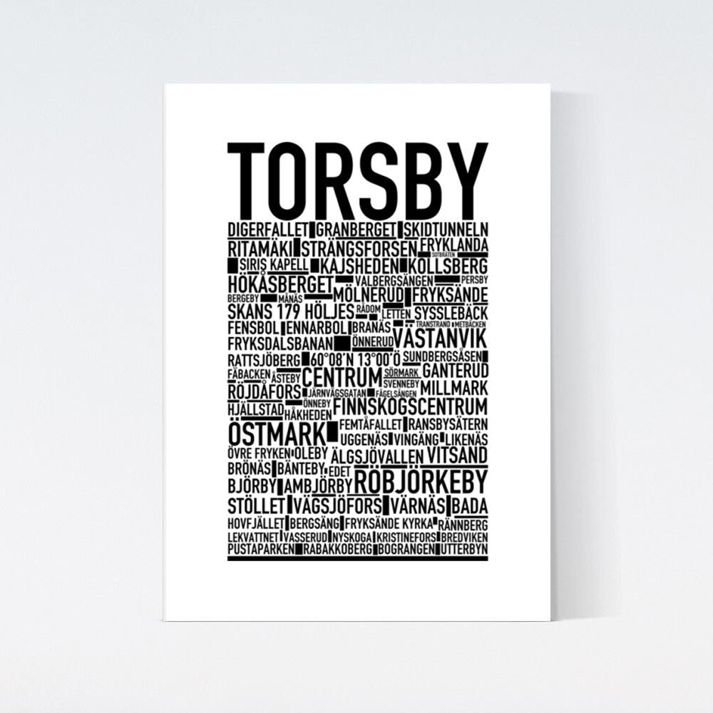 Torsby Text Poster