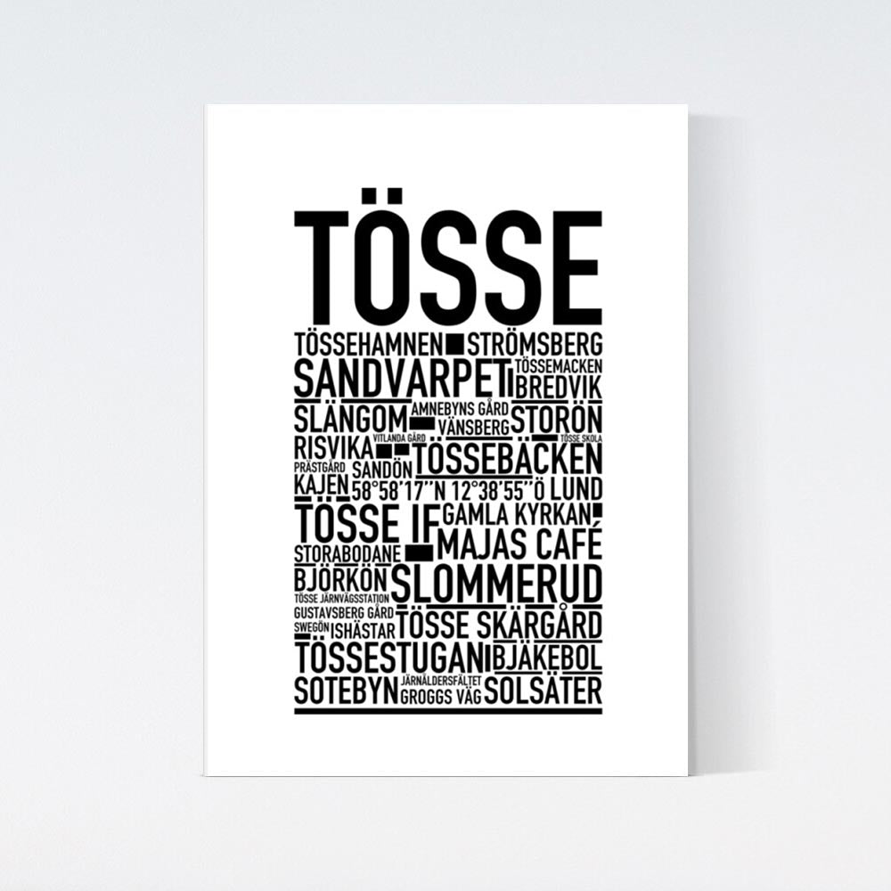 Tösse Text Poster