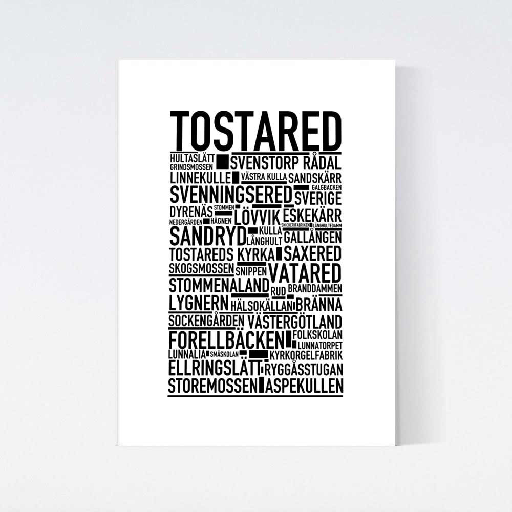 Tostared Text Poster